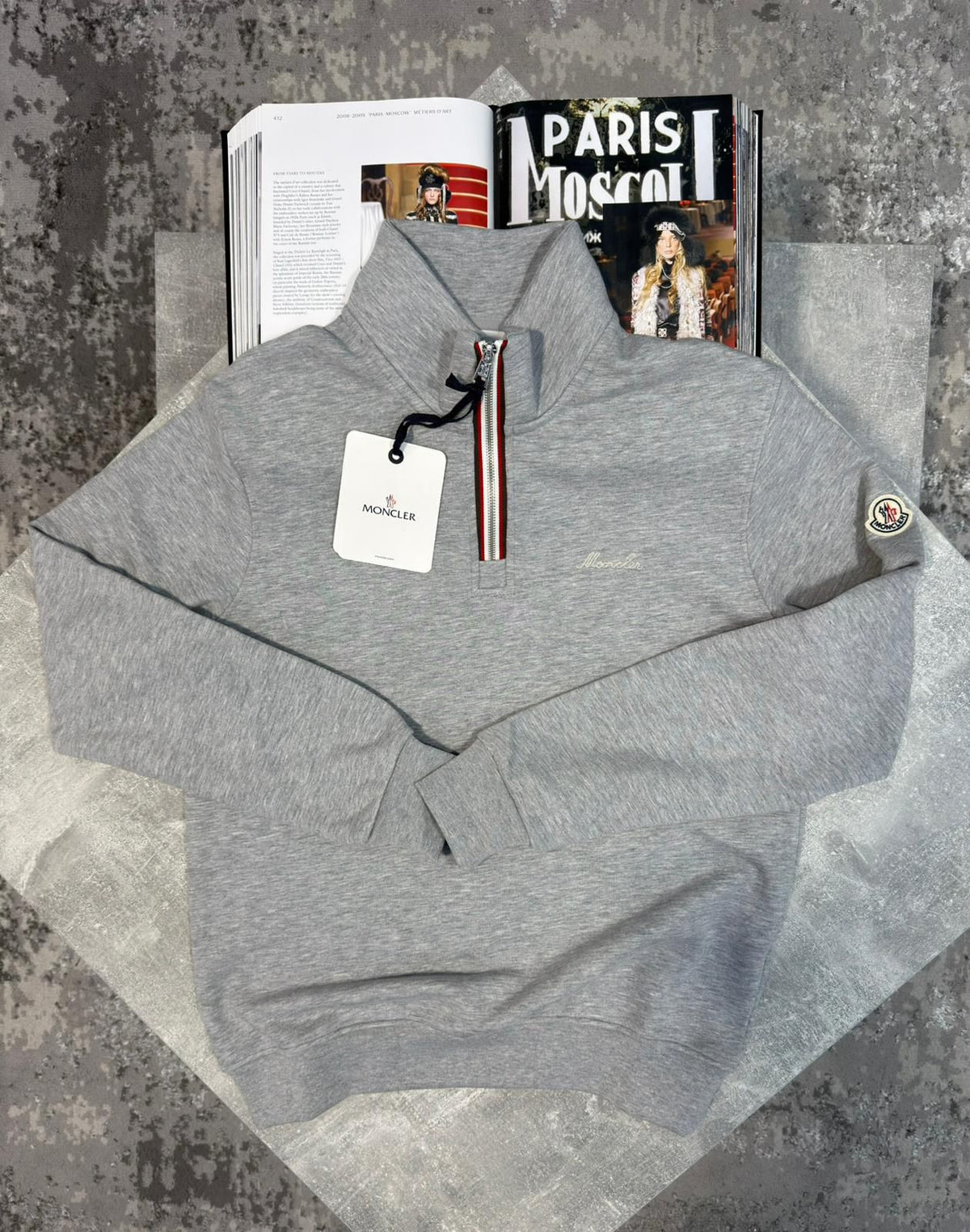 MNCLR 1/4 Zip Grey CLER