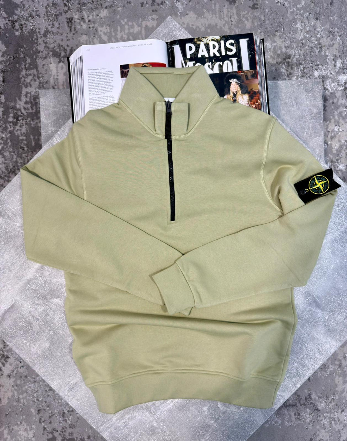 Si 1/4 Zip Khaki si