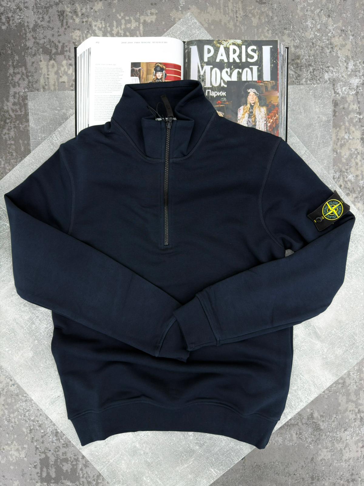 Si 1/4 Zip Navy si