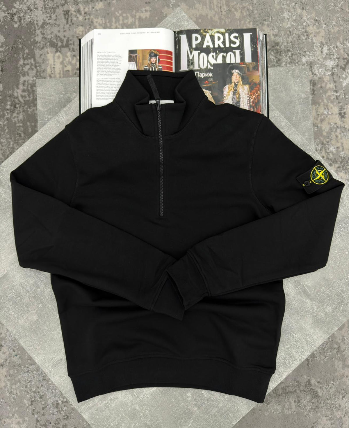 Si 1/4 Zip Black si