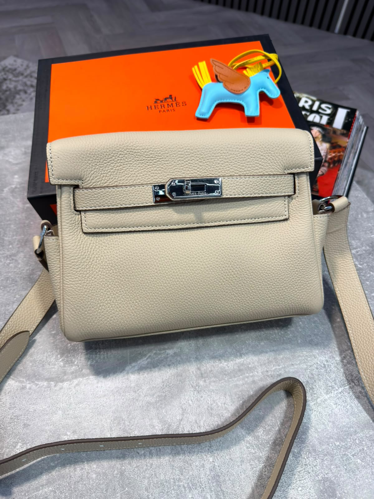 HM Mens Bag Beige Herm