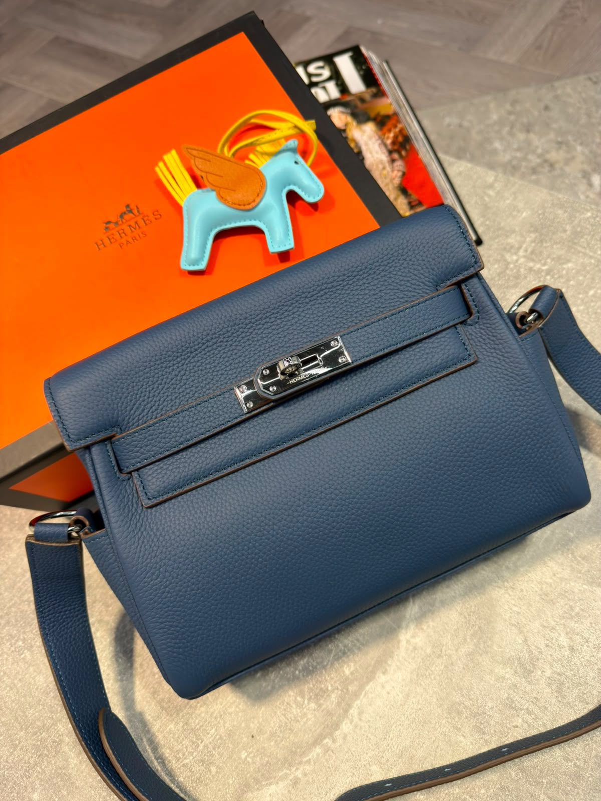 HM Mens Bag Navy Herm