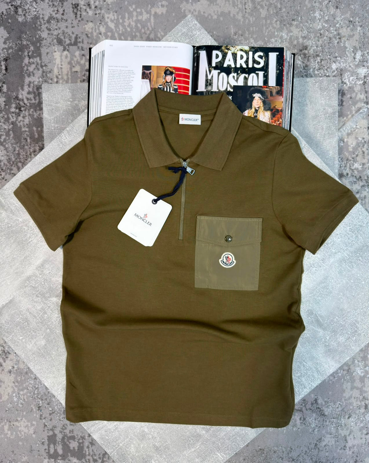 MNCLR pocket Polo Khaki CLER