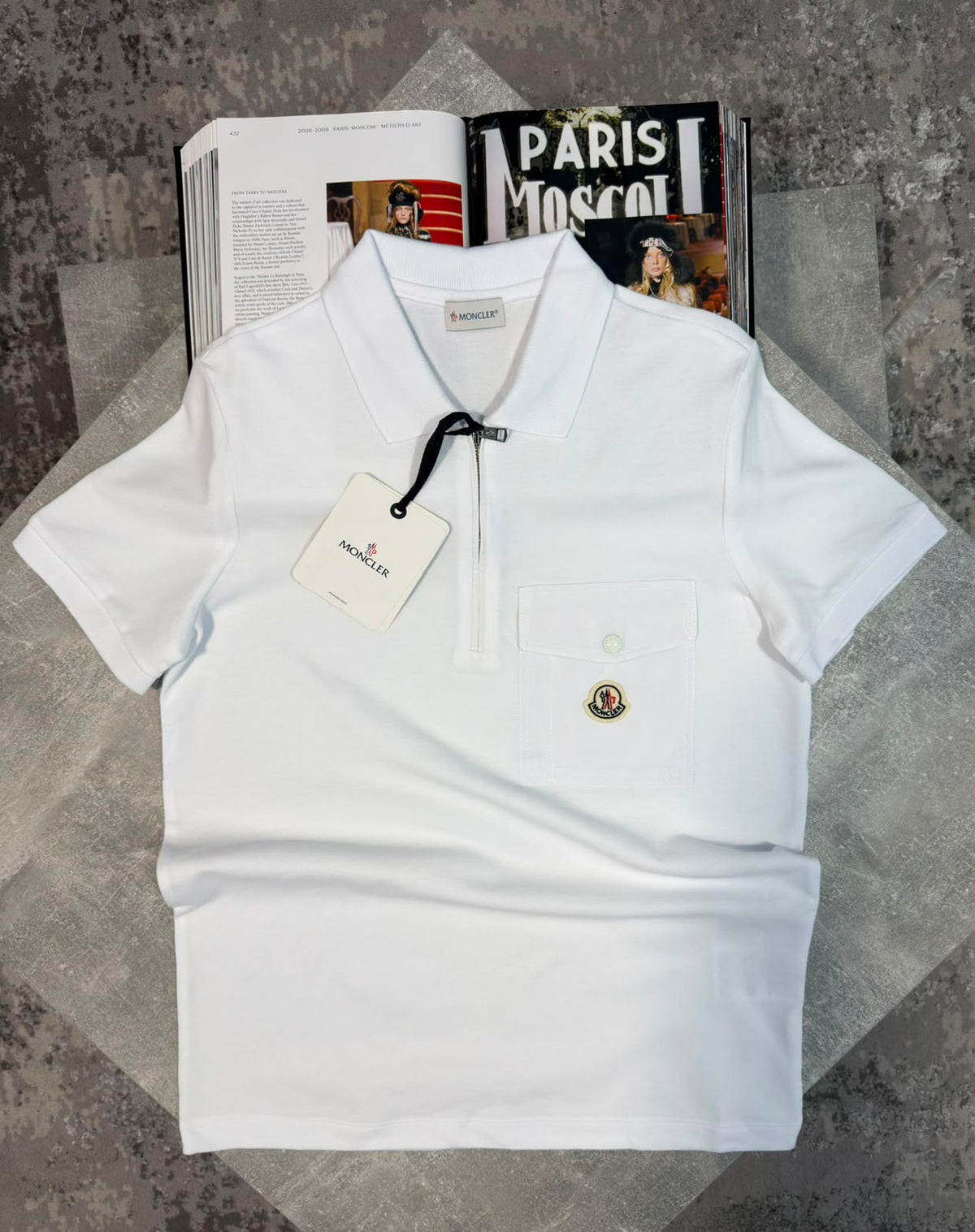 MNCLR pocket Polo White CLER