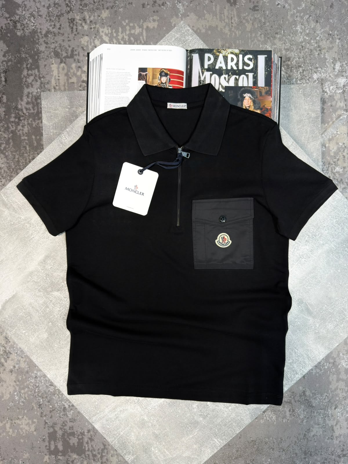 MNCLR pocket Polo Black CLER