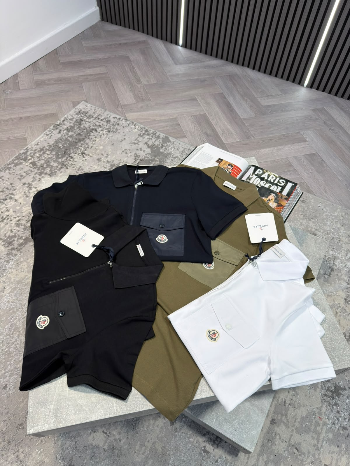 MNCLR pocket Polo Navy CLER
