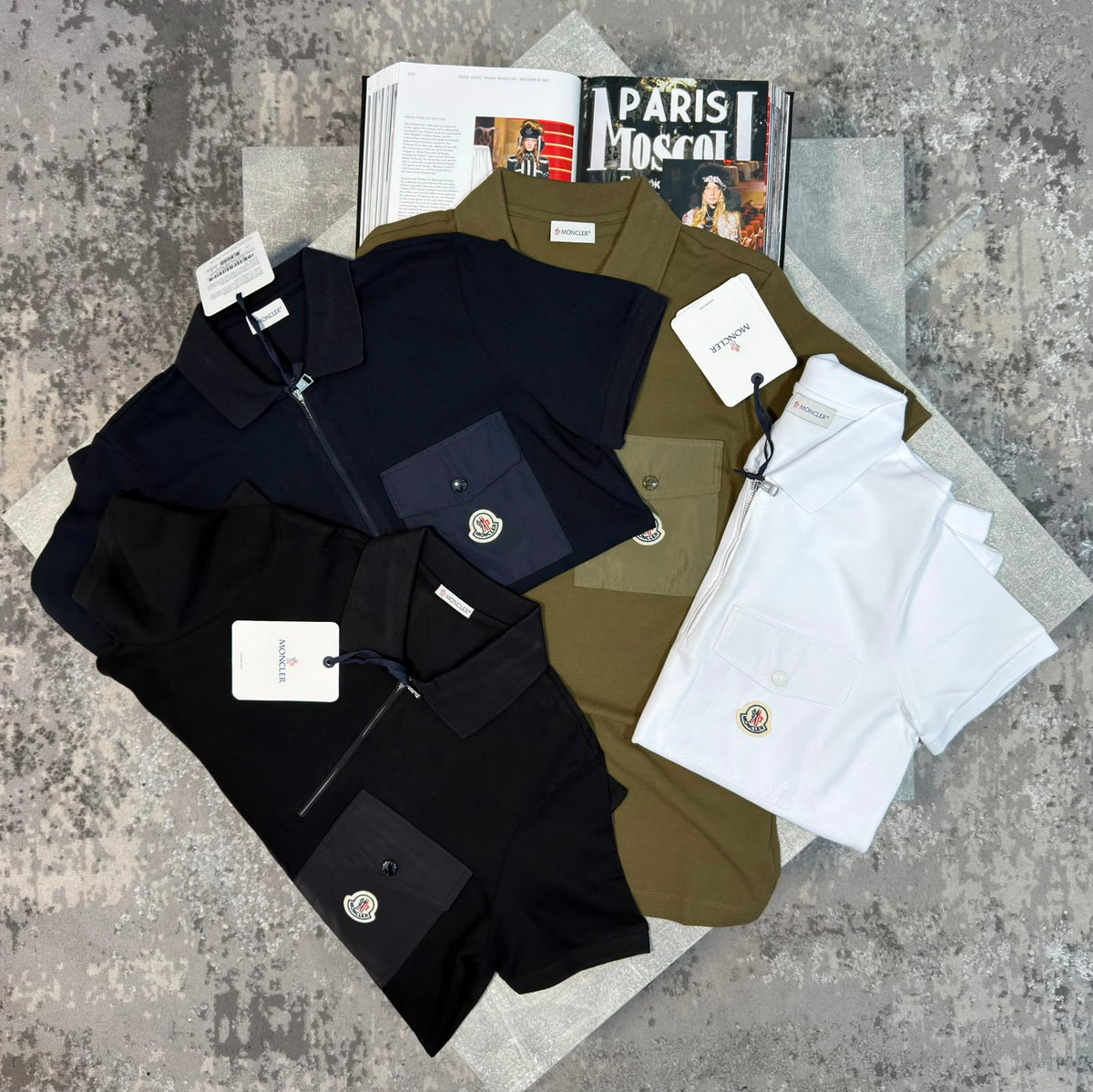 MNCLR pocket Polo Navy CLER