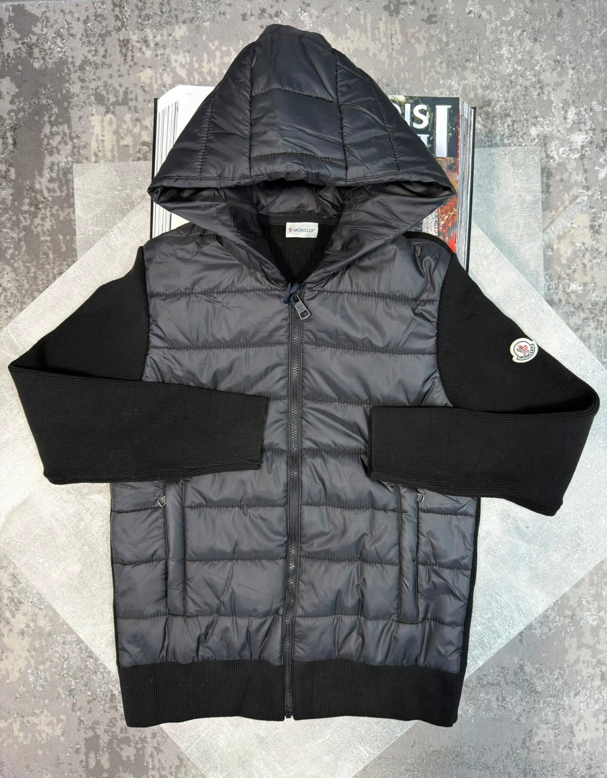 MNCLR padded Zip up jacket Black CLER