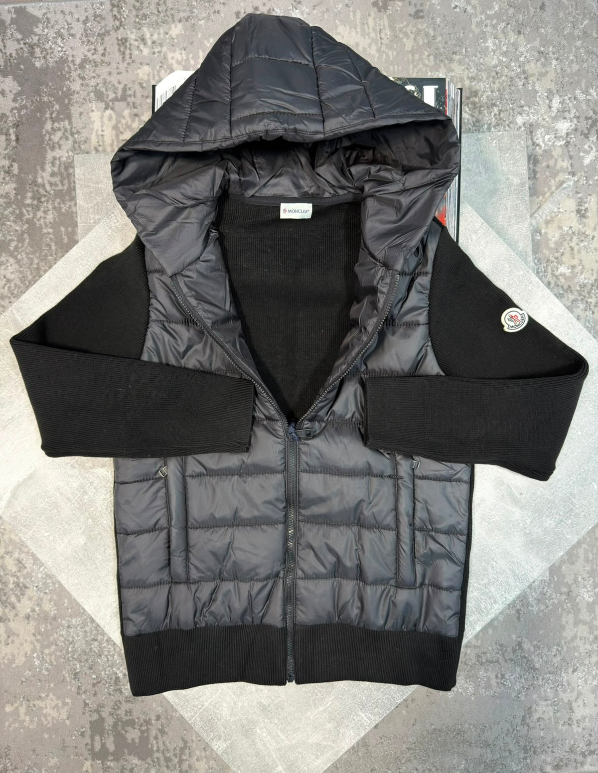 MNCLR padded Zip up jacket Black CLER