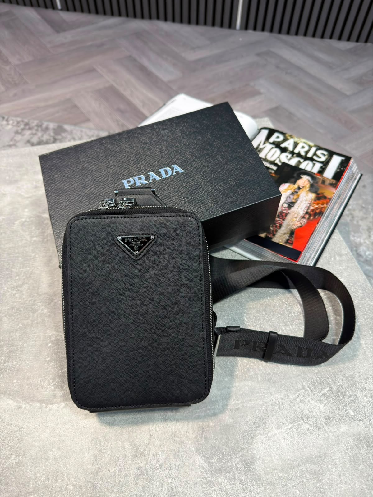 PDA Mens Bag Black PDA