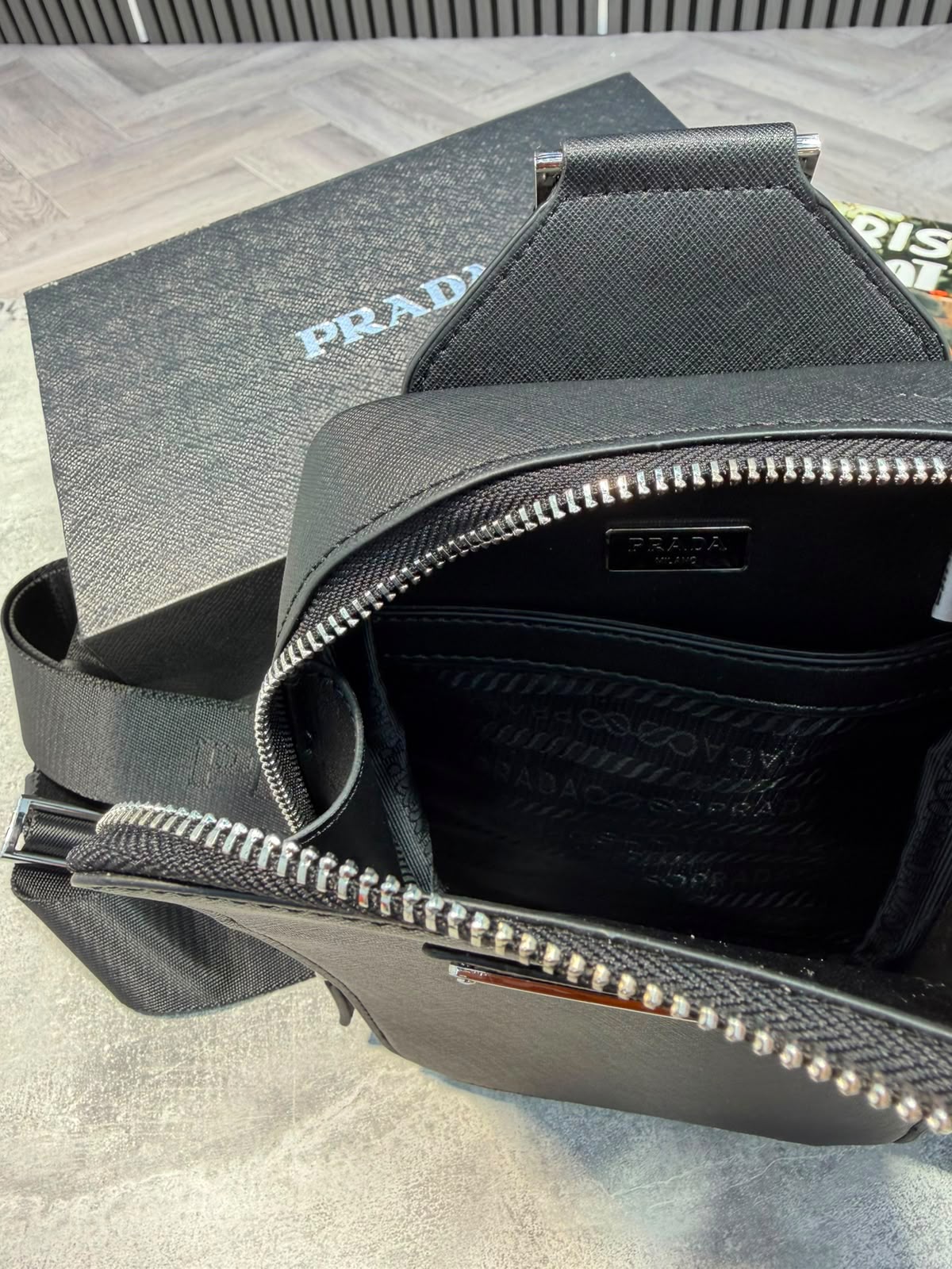PDA Mens Bag Black PDA