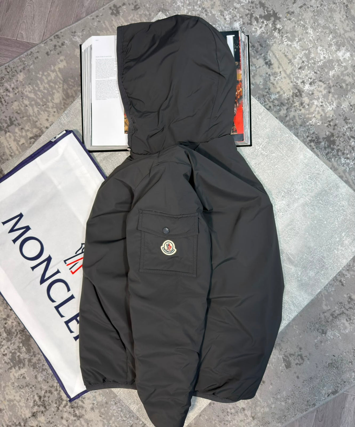Mnclr Lodge Jacket Grey CLER