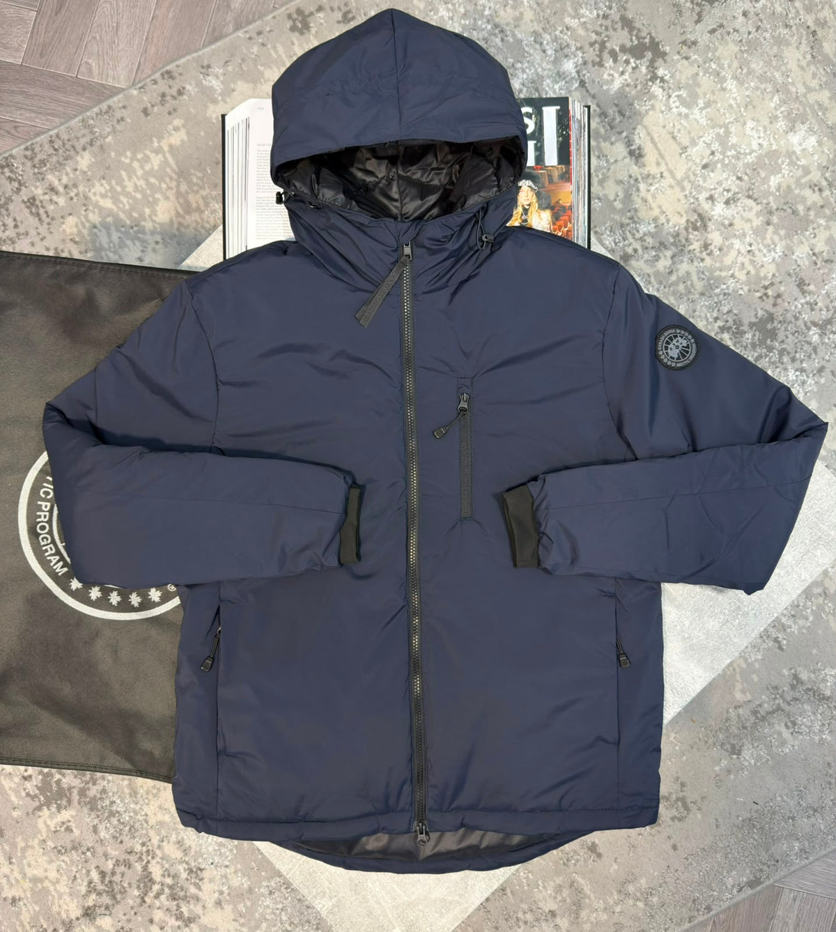 CG Lodge Jacket Ghost Badge Navy CG