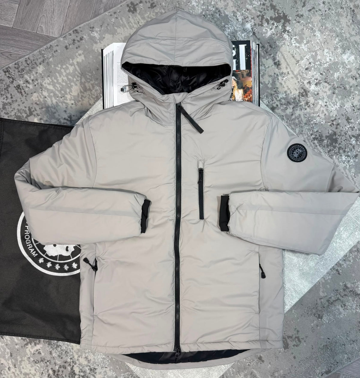 CG Lodge Jacket Ghost Badge White CG