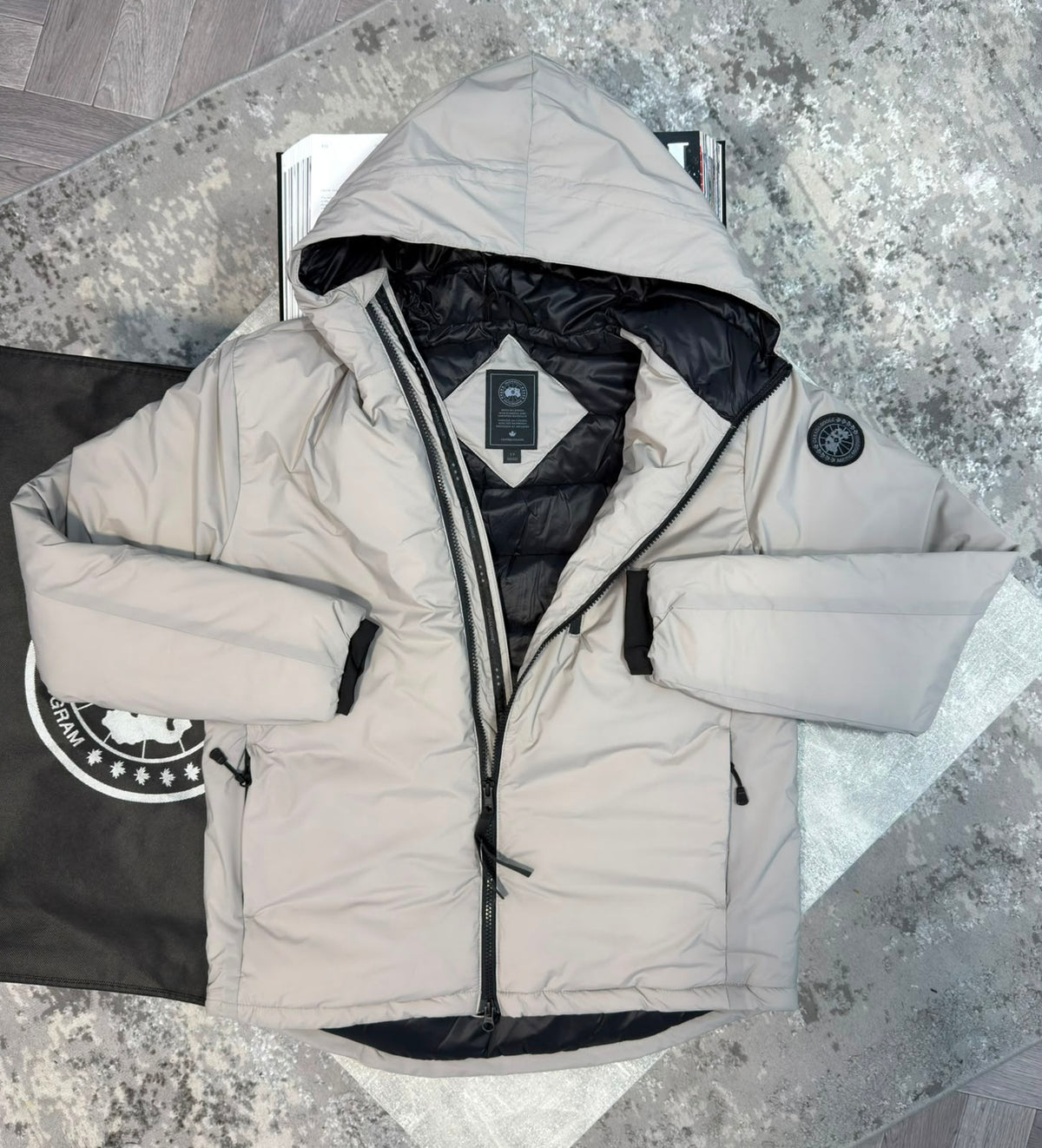 CG Lodge Jacket Ghost Badge White CG