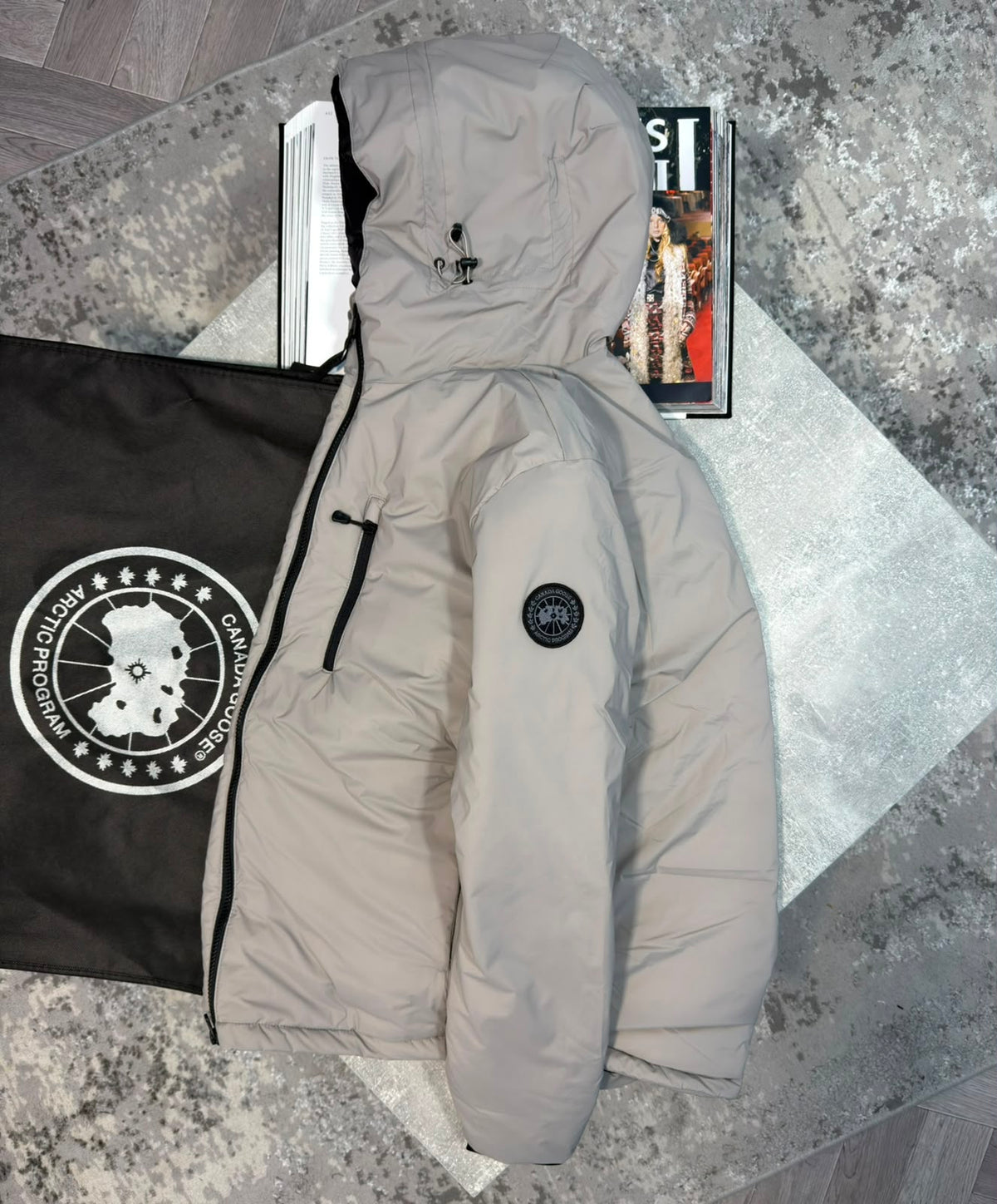 CG Lodge Jacket Ghost Badge White CG