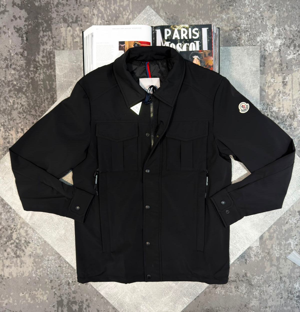 Mnclr over shirt Black CLER