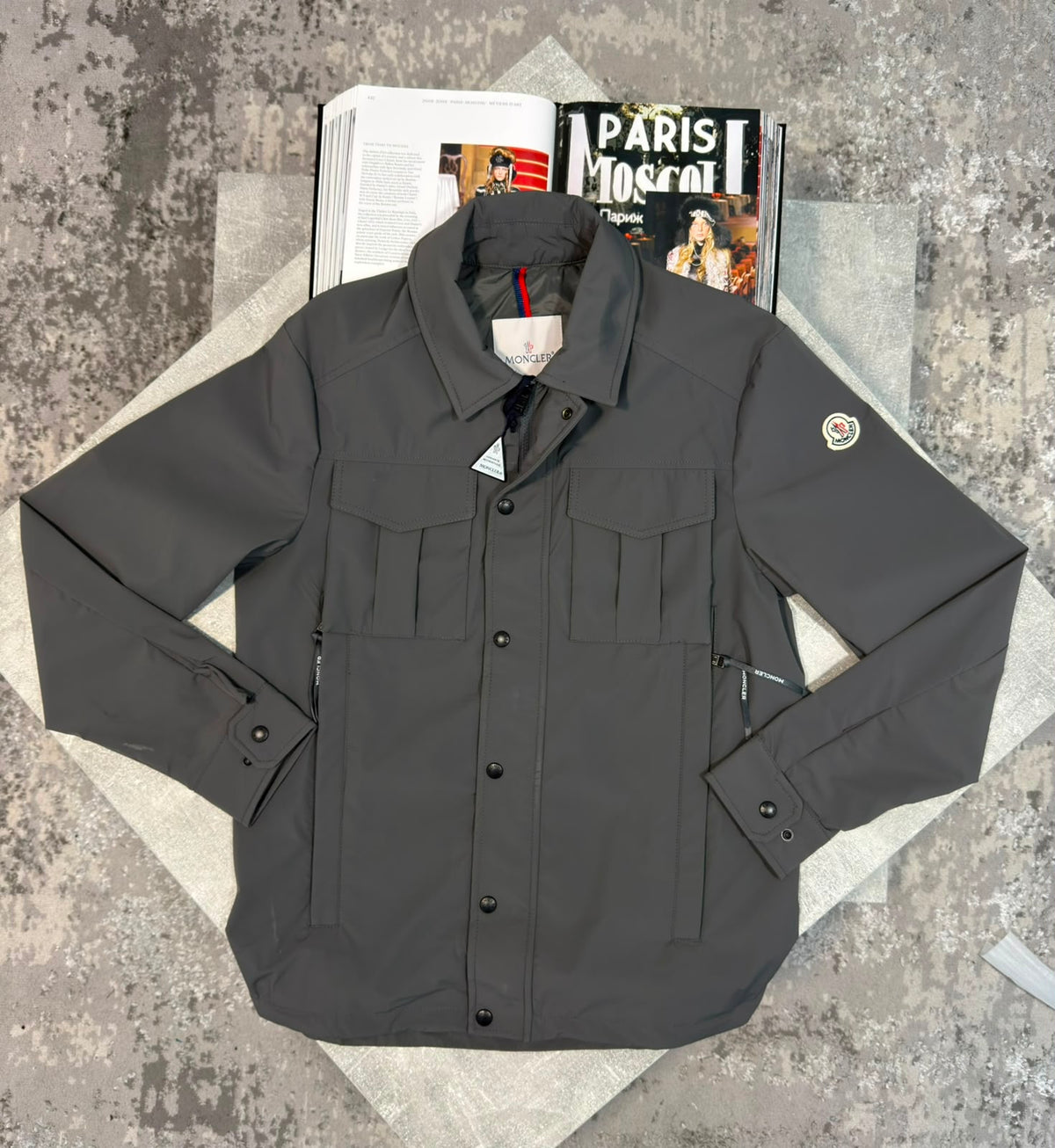Mnclr over shirt Grey CLER