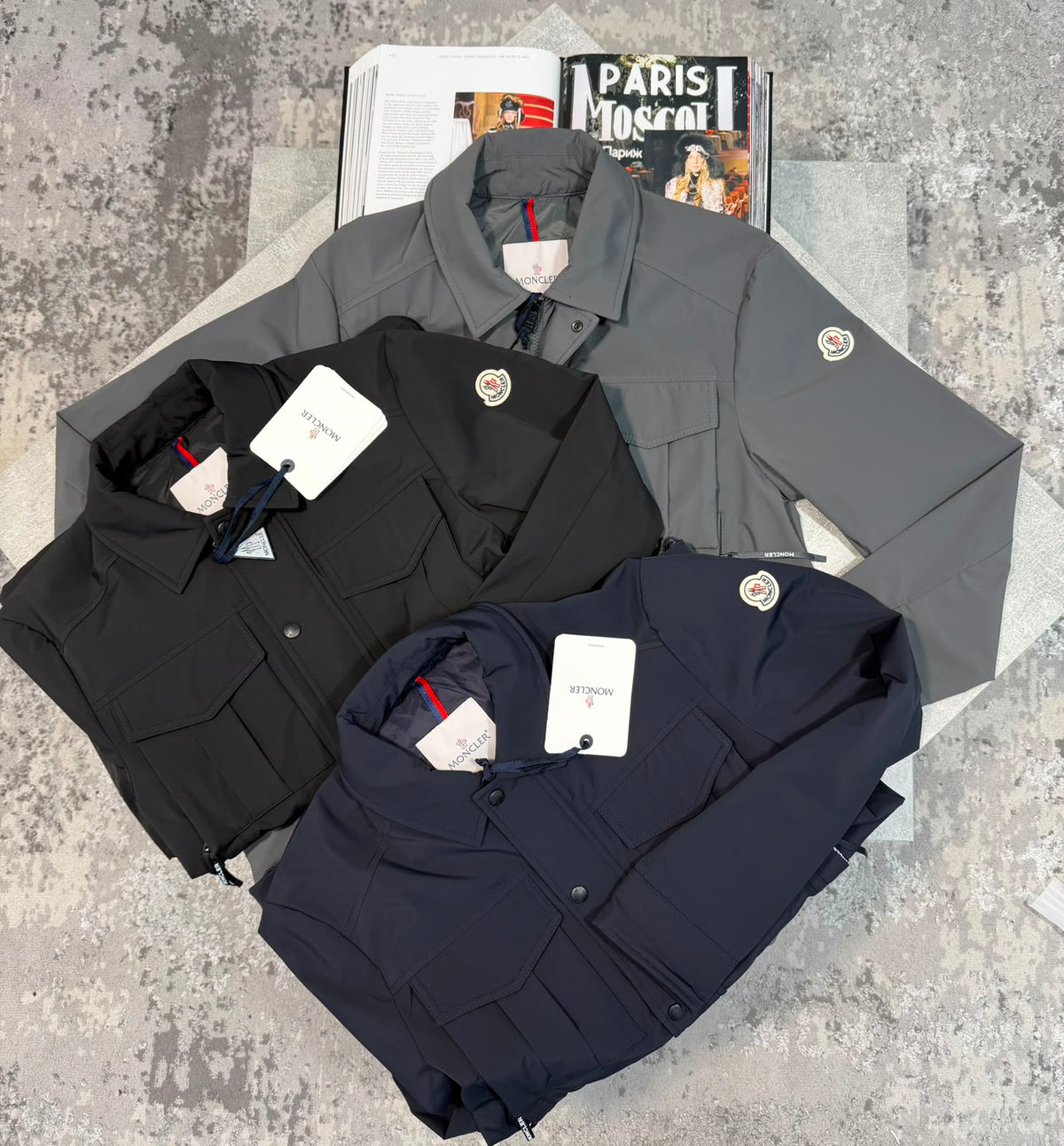 Mnclr over shirt Navy CLER