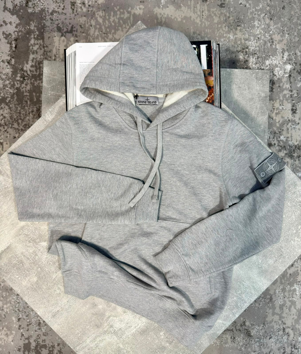 SI Ghost Badge Hoodie Light Grey STONE