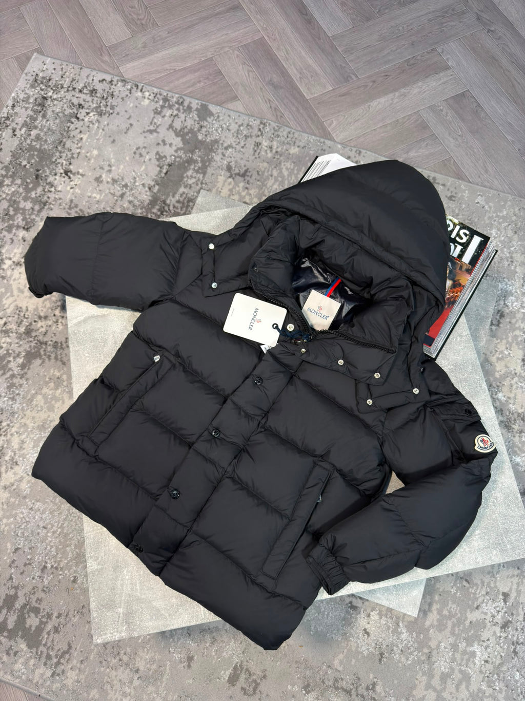 Mnclr Maya Matt Jacket Black CLER
