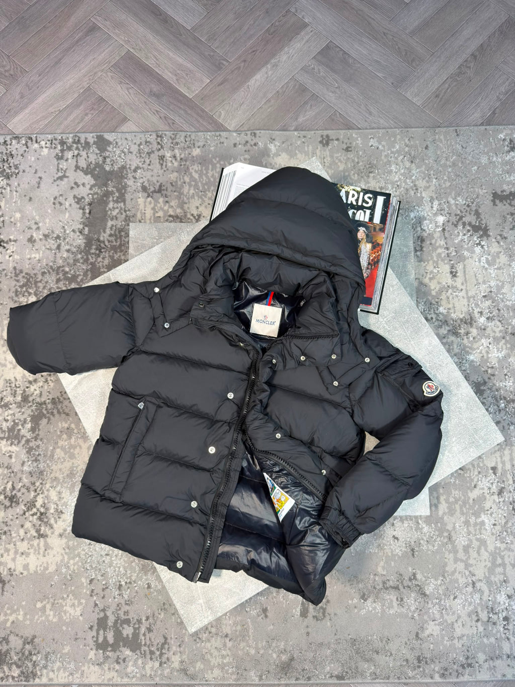 Mnclr Maya Matt Jacket Black CLER