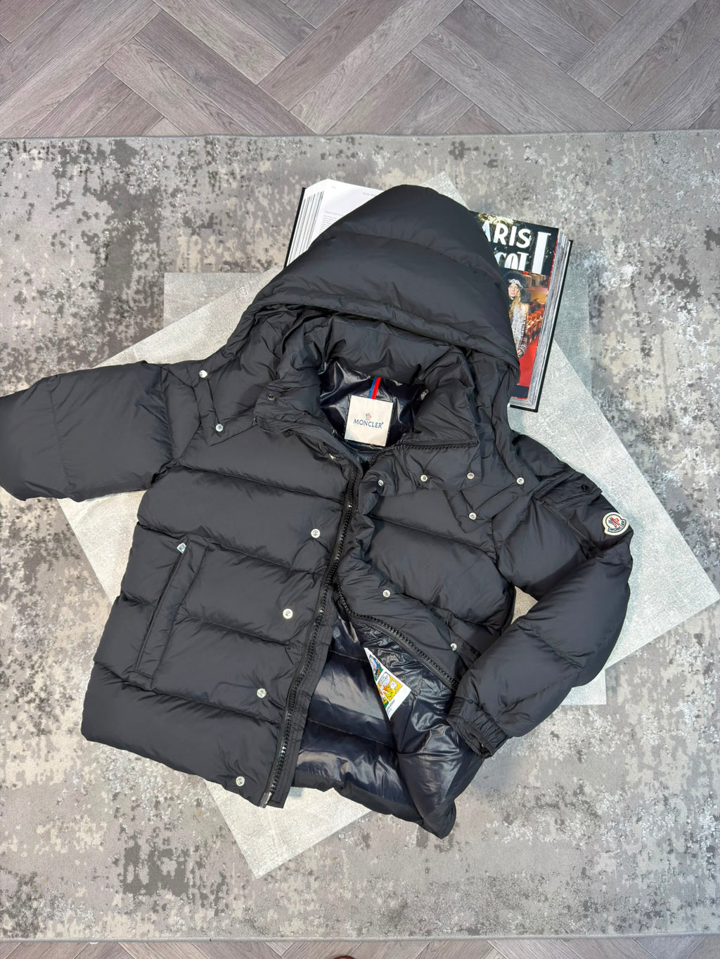 Mnclr Maya Matt Jacket Black CLER