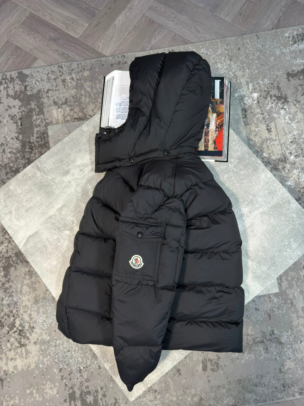 Mnclr Maya Matt Jacket Black CLER