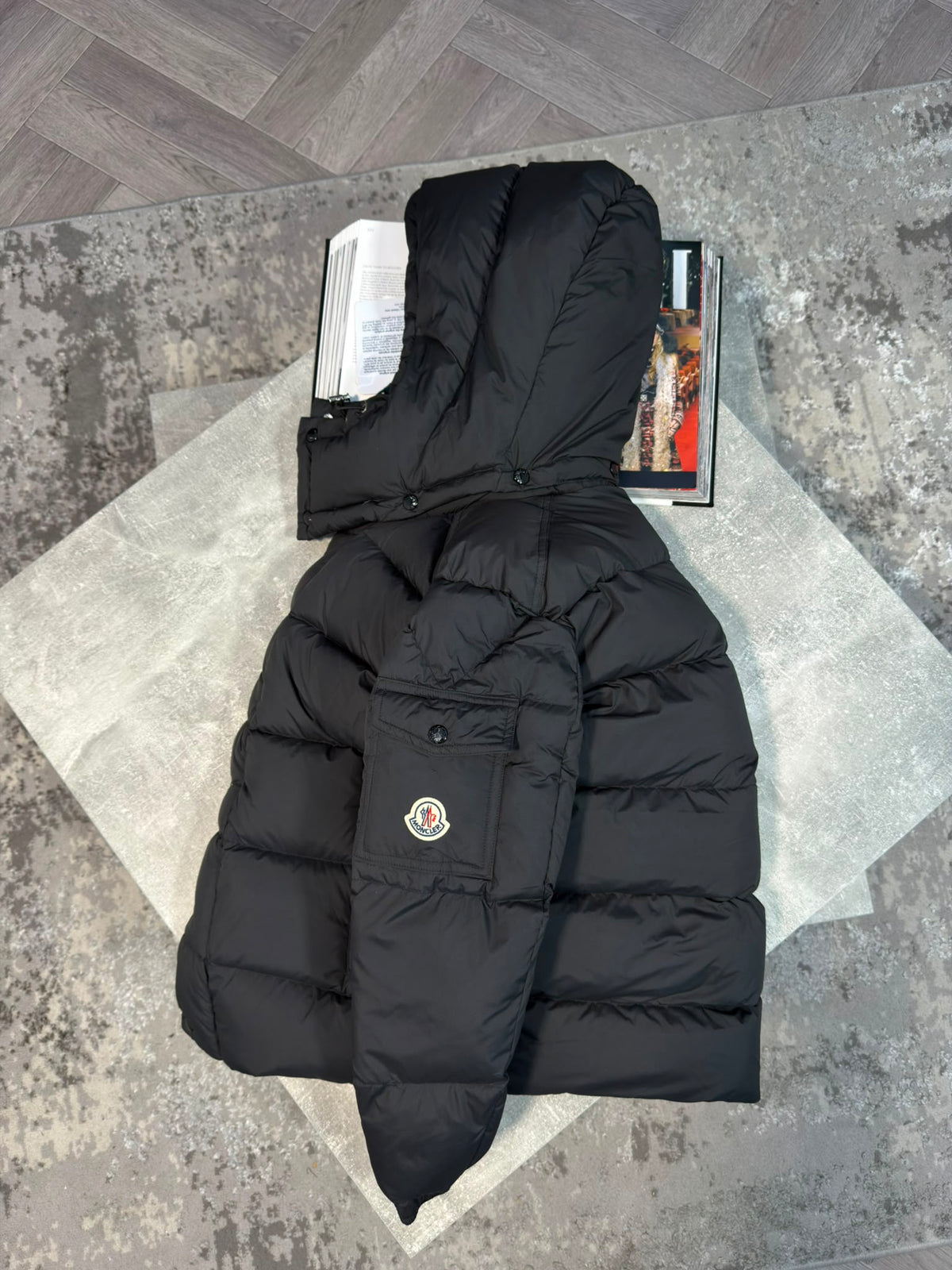 Mnclr Maya Matt Jacket Black CLER