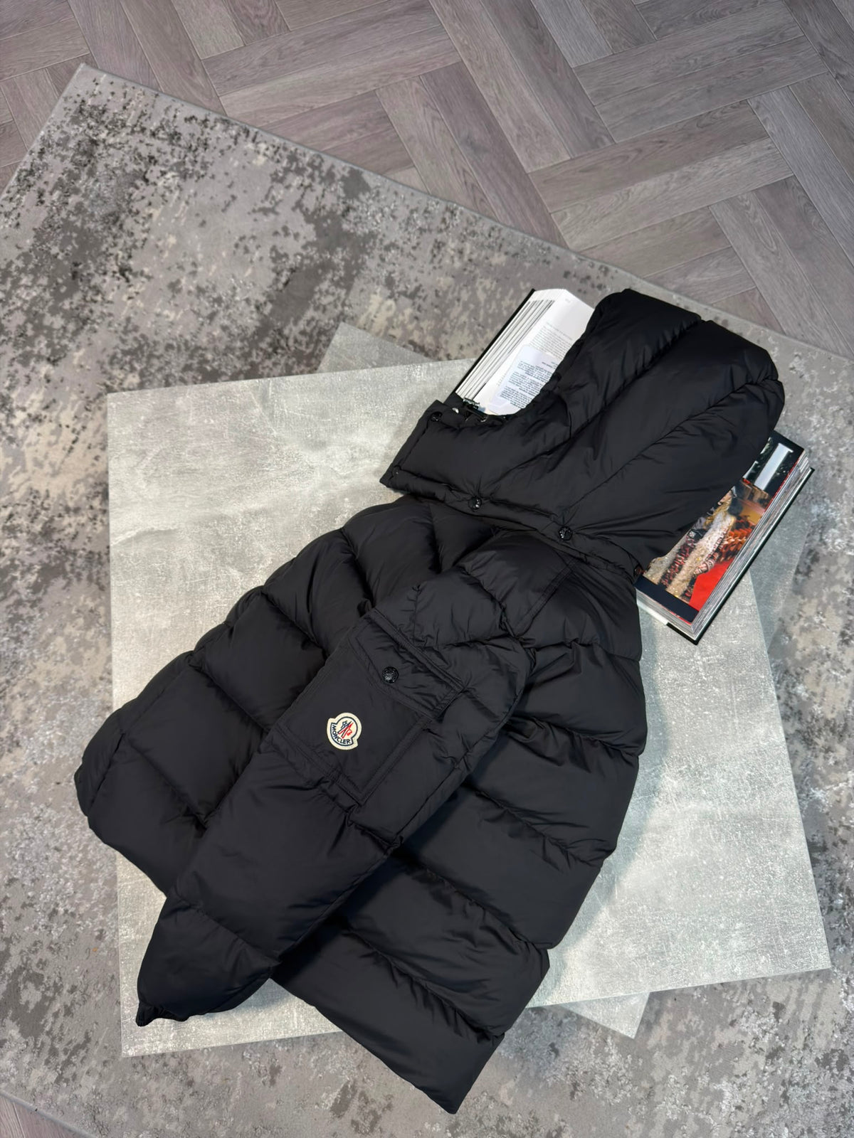 Mnclr Maya Matt Jacket Black CLER