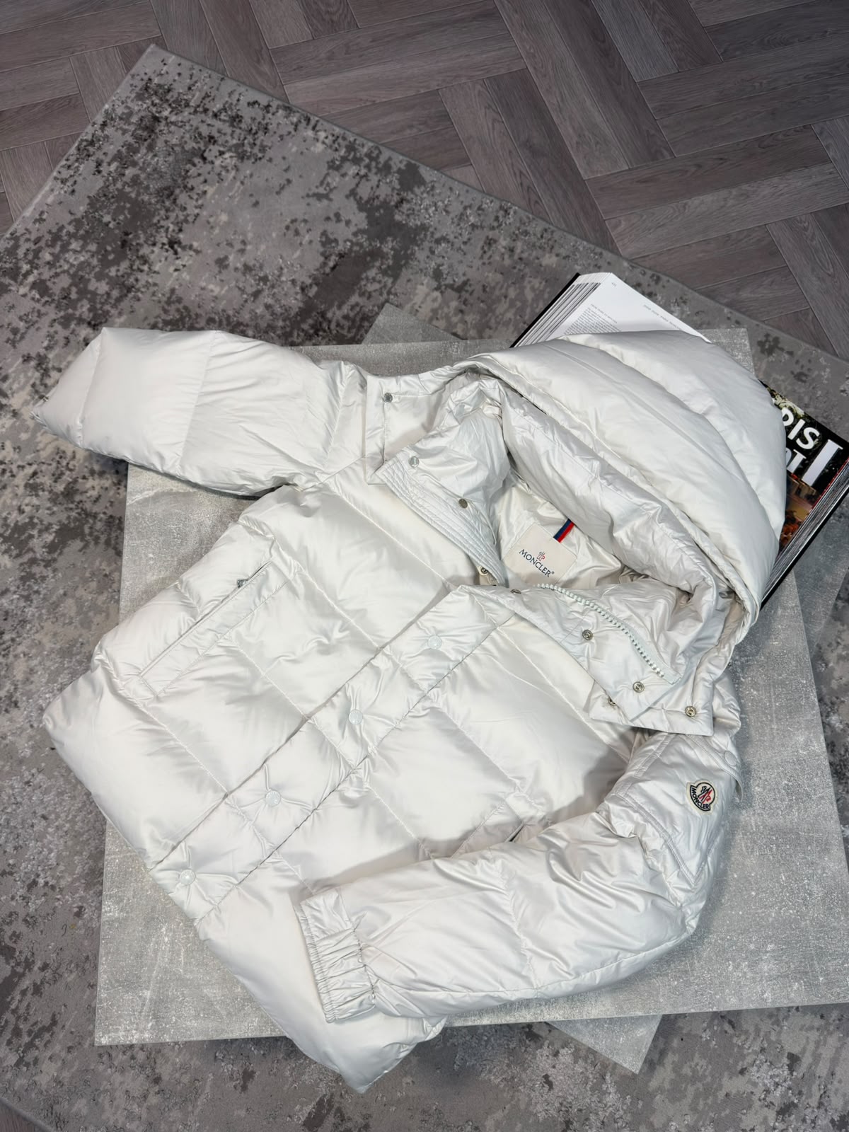 Mnclr Maya Matt Jacket White CLER