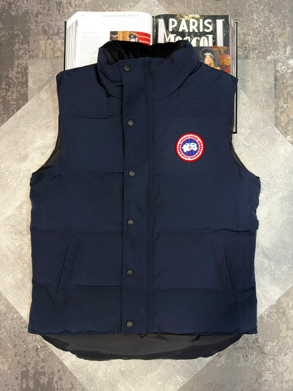 CG body warmer Red badge Navy CG