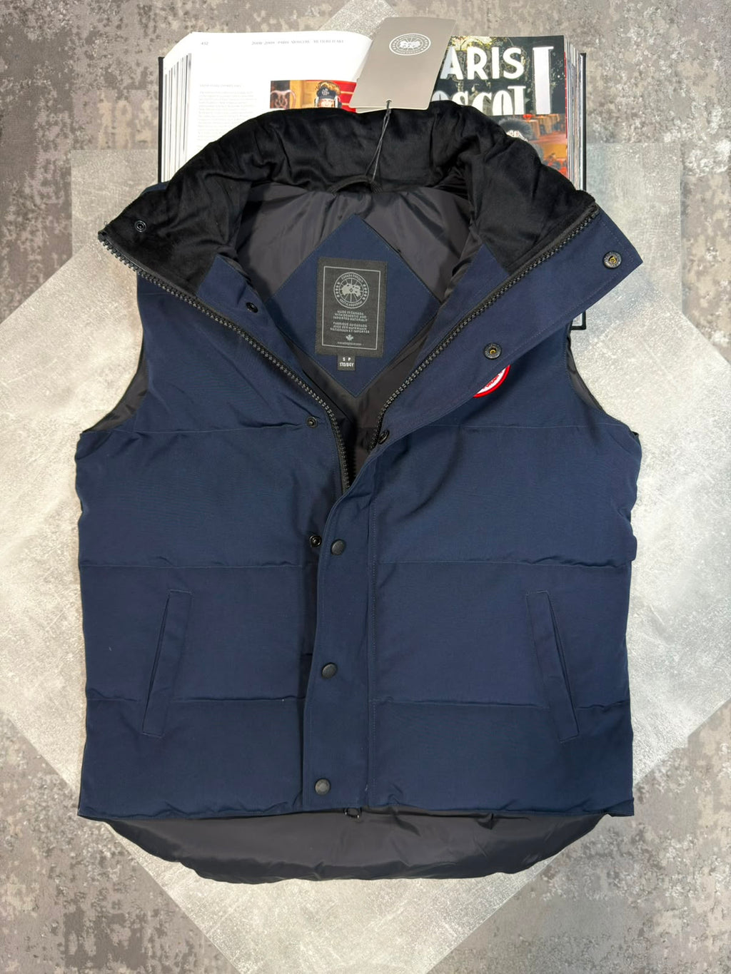 CG body warmer Red badge Navy CG