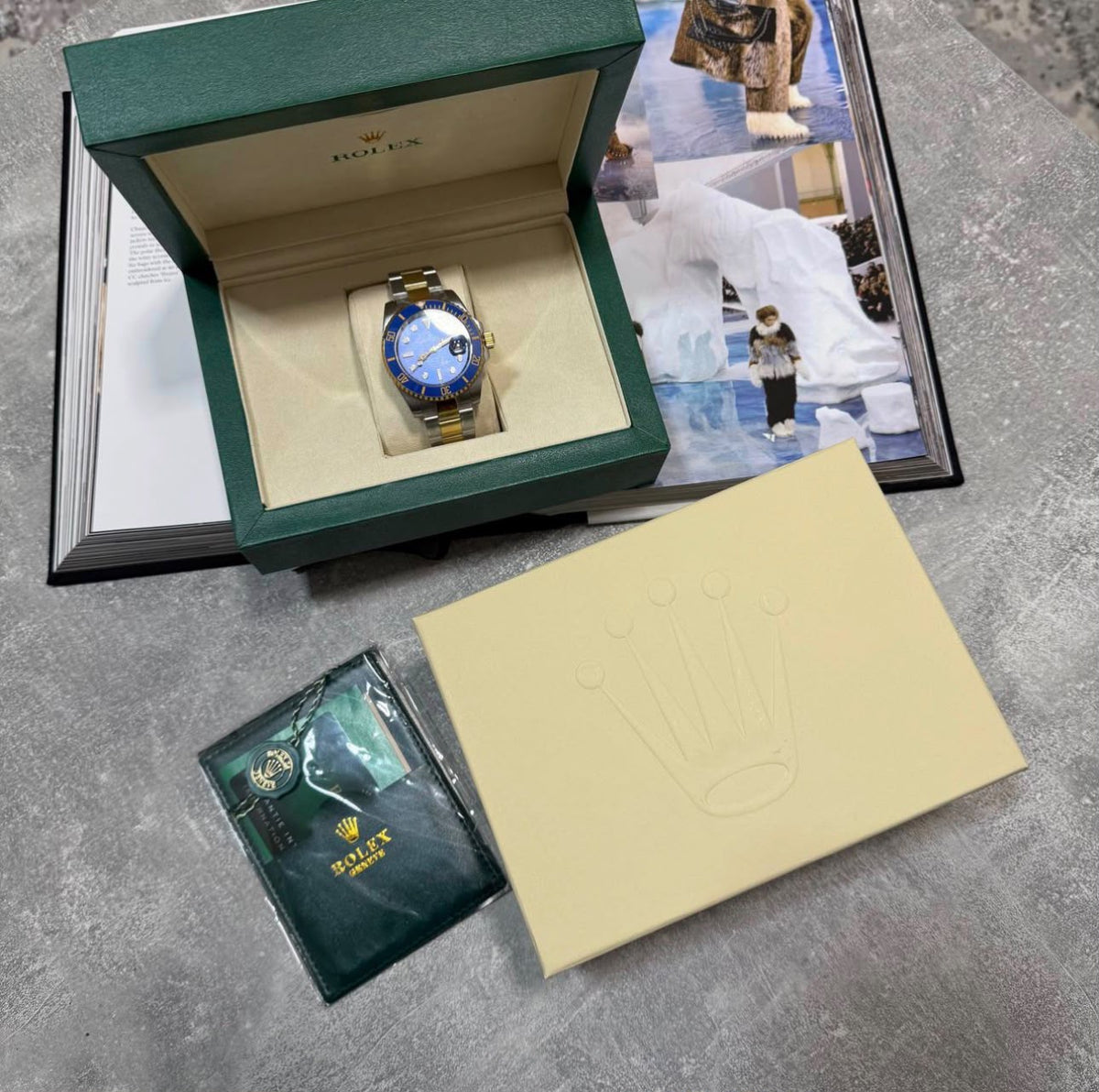 RLX watch Silver / Blue LV