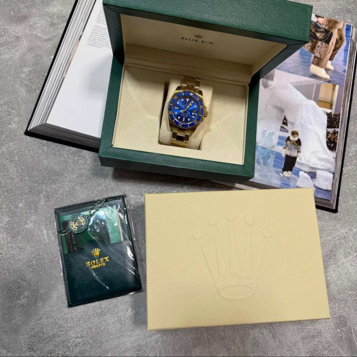 RLX watch Gold / Blue RLX