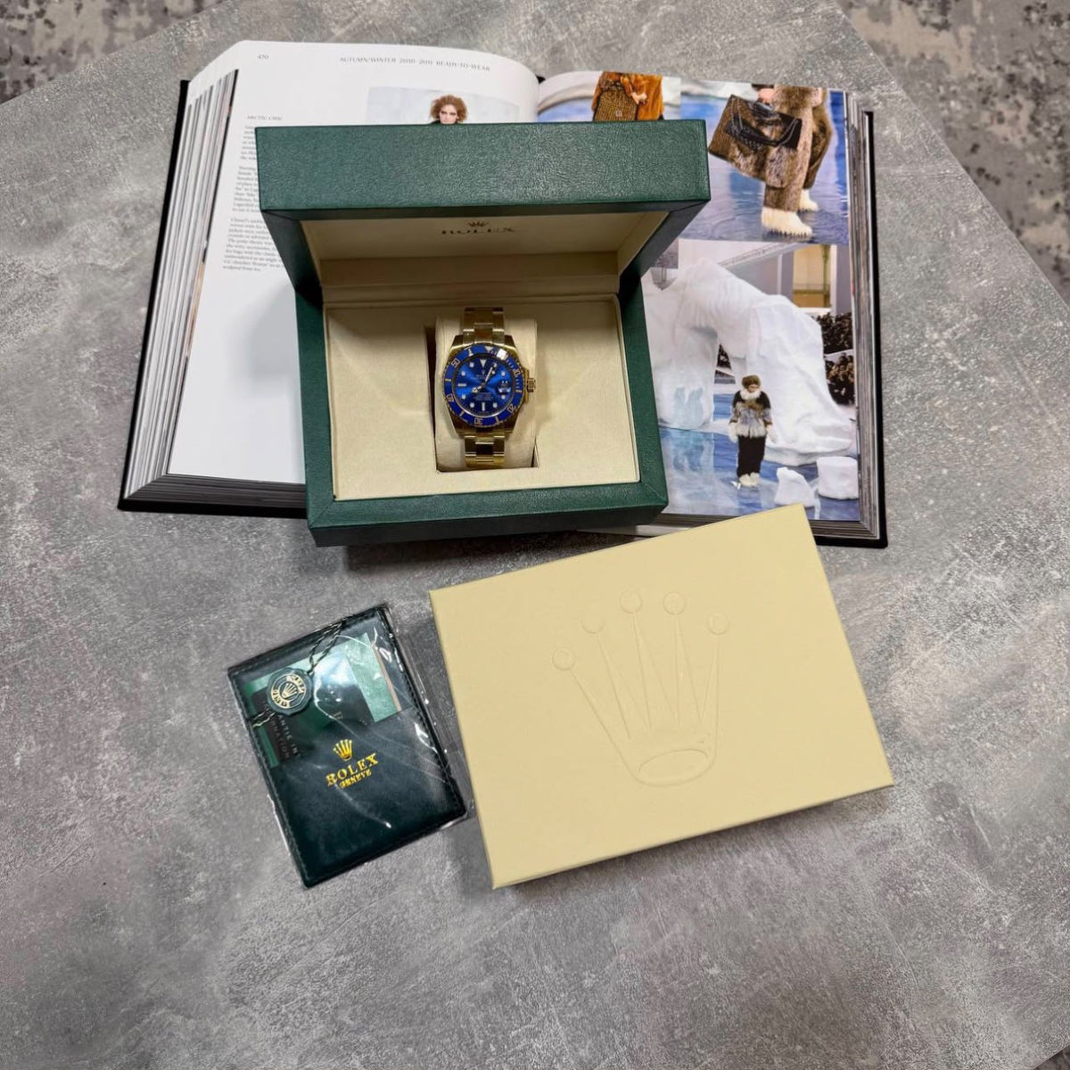 RLX watch Gold / Blue RLX