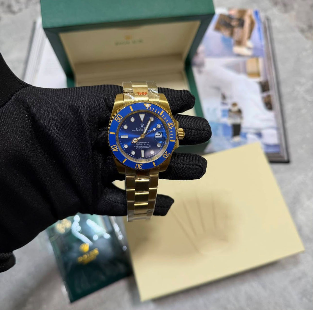 RLX watch Gold / Blue RLX