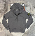 Si zip up hoodie STONE