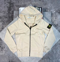 Si zip up hoodie STONE