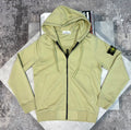 Si zip up hoodie Khaki STONE