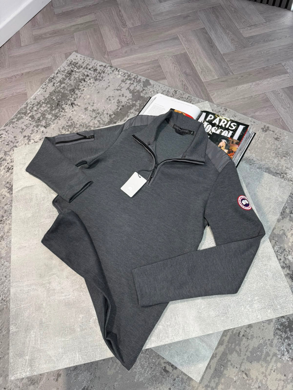 CG 1/4 Zip Grey si