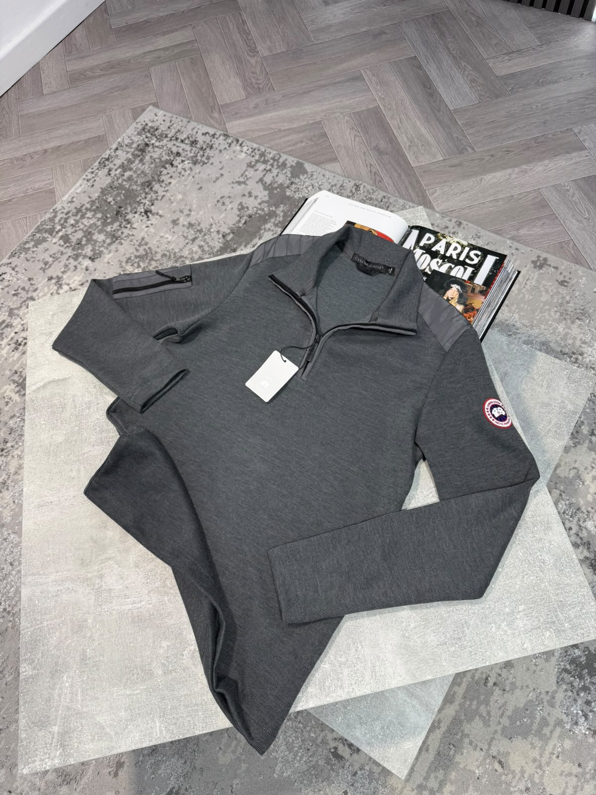CG 1/4 Zip Grey si