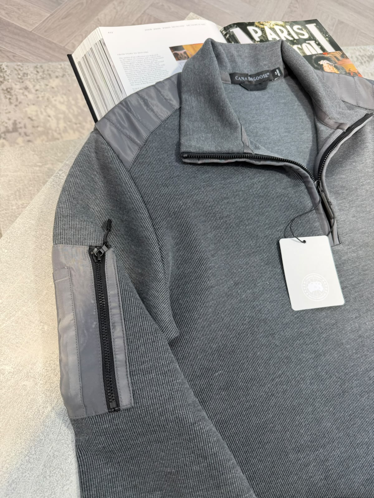 CG 1/4 Zip Grey si