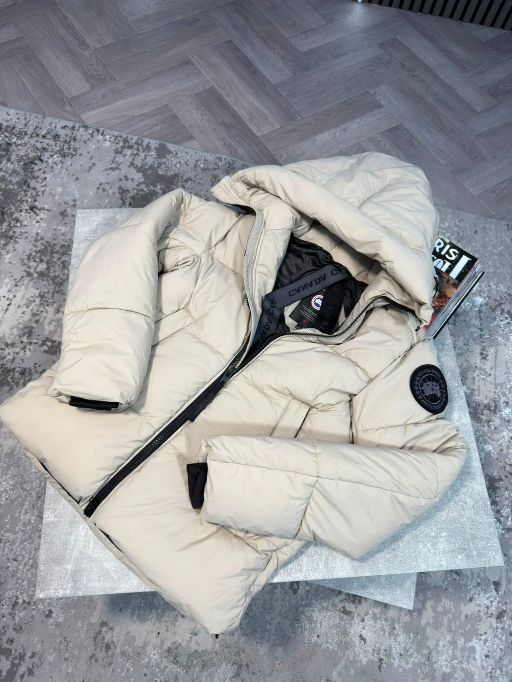 CG Crofton Puffer Jacket Beige CG