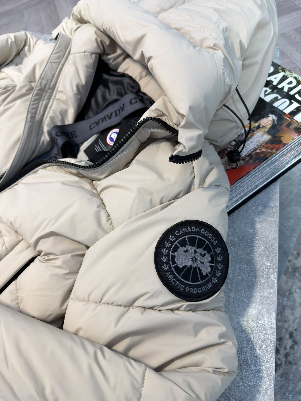 CG Crofton Puffer Jacket Beige CG