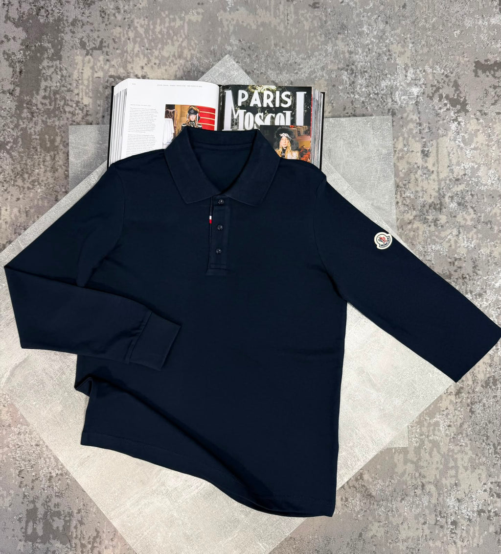 Mnclr long sleeve shirt Navy CLER