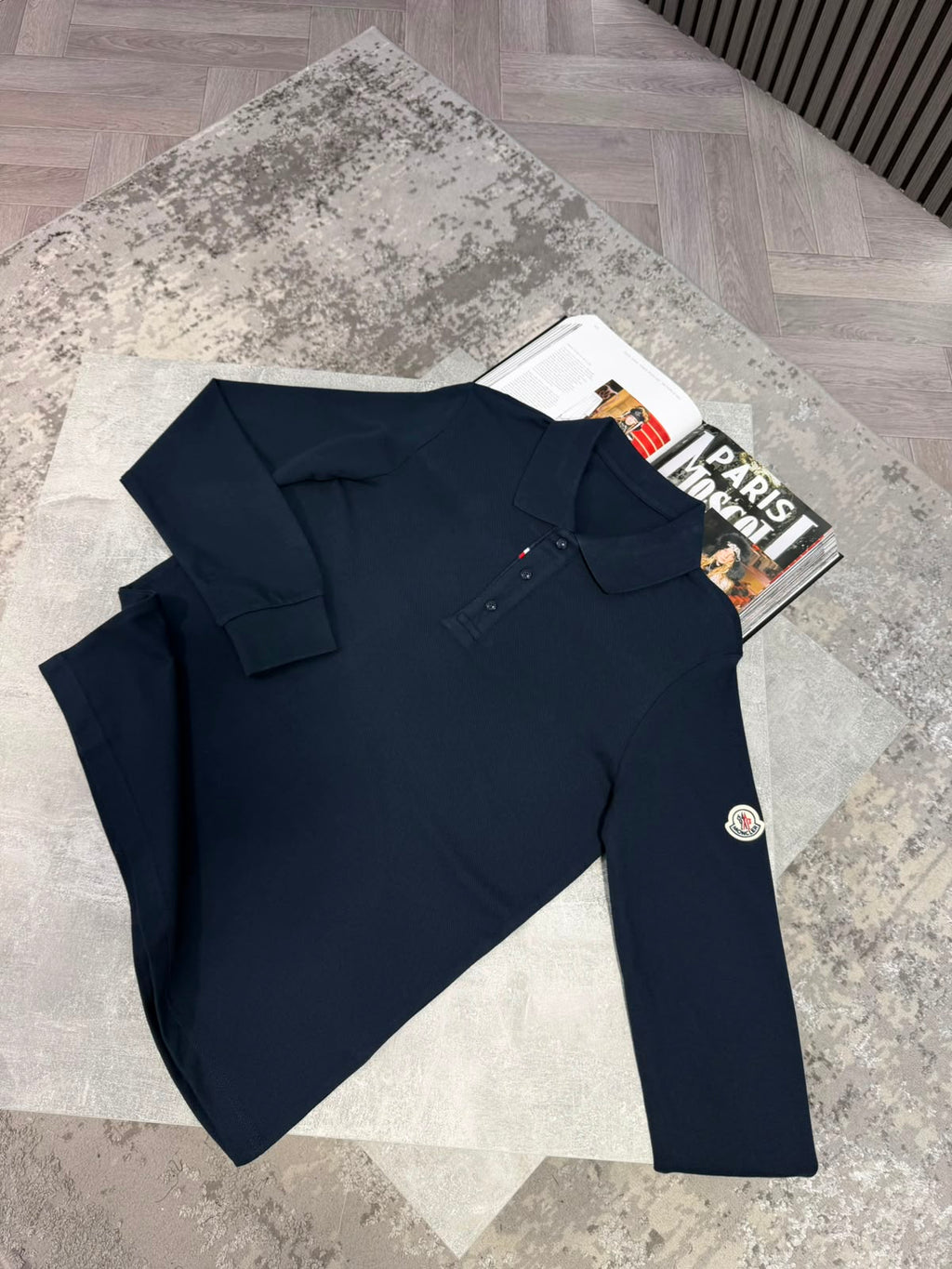 Mnclr long sleeve shirt Navy CLER