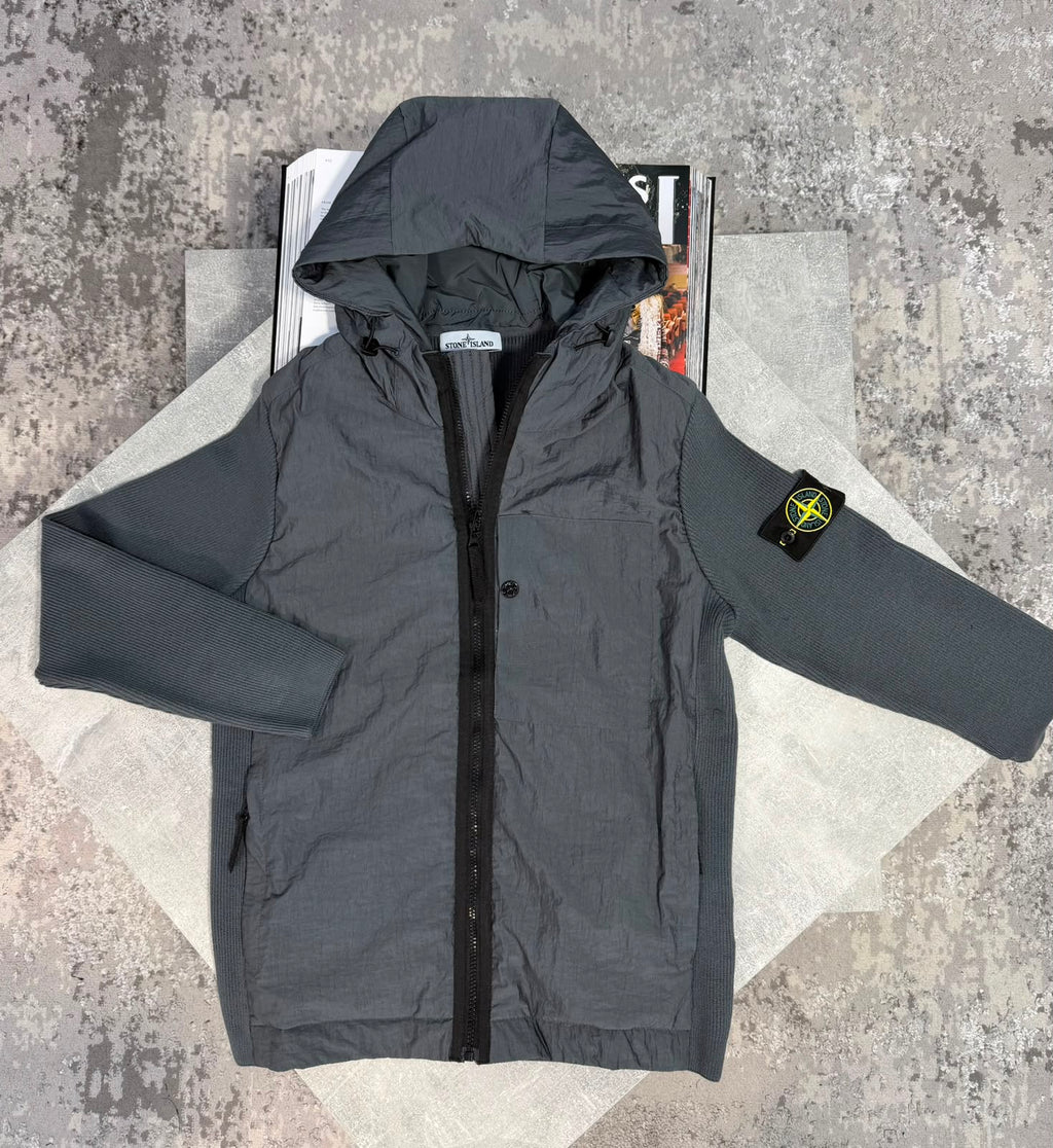SI hooded Jacket Grey STONE