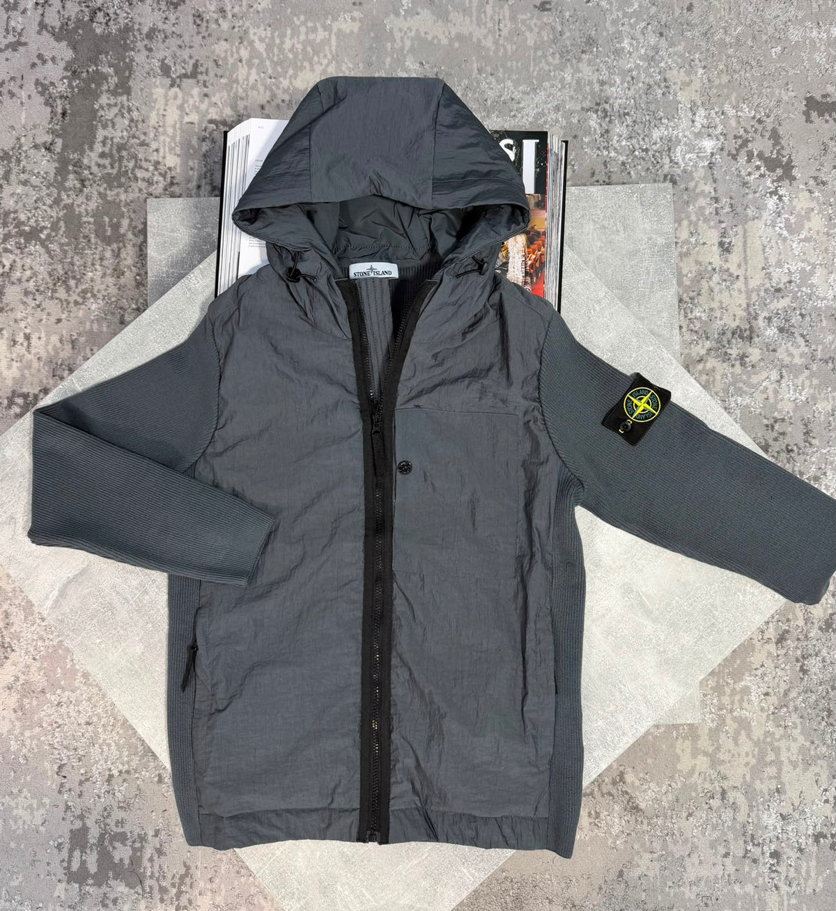 SI hooded Jacket Grey STONE