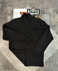 Si 1/4 zip Black STONE